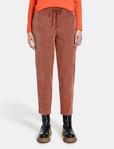 GERRY WEBER Dames Broek in joggingstijl, van zacht corduroy