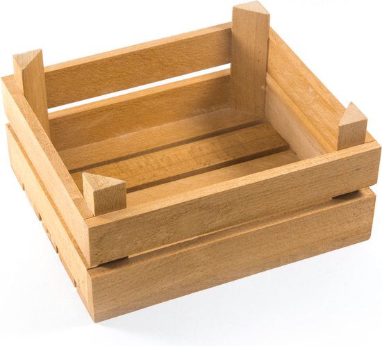 Foto: Joy kitchen houten kist single serveer krat hout fruitkist serveerset houten krat kratten serveerschaal houten kistje opbergkist kistje hout houten kist houten opbergkist