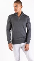 P&S Heren pullover-LEWIS-mid grey-M
