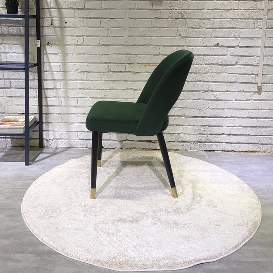 Fauteuil lounge en velours bleu chaud avec pointes dorées - Lot de 2