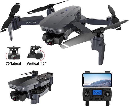 Drone Smart PuroTech SG907 MAX avec HD Camera - Temps de vol de 50 minutes  - Sac de