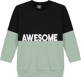 KMDB Sweater Awesome  Jongens Wit - Maat 80