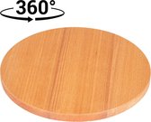 Joy Kitchen houten borrelplank rond ø 20 cm | tapasplank | draaiplateau hout | tapas servies | draaischijf | ronden serveerplank | roterend | draaiplateau | houten snijplank | borr