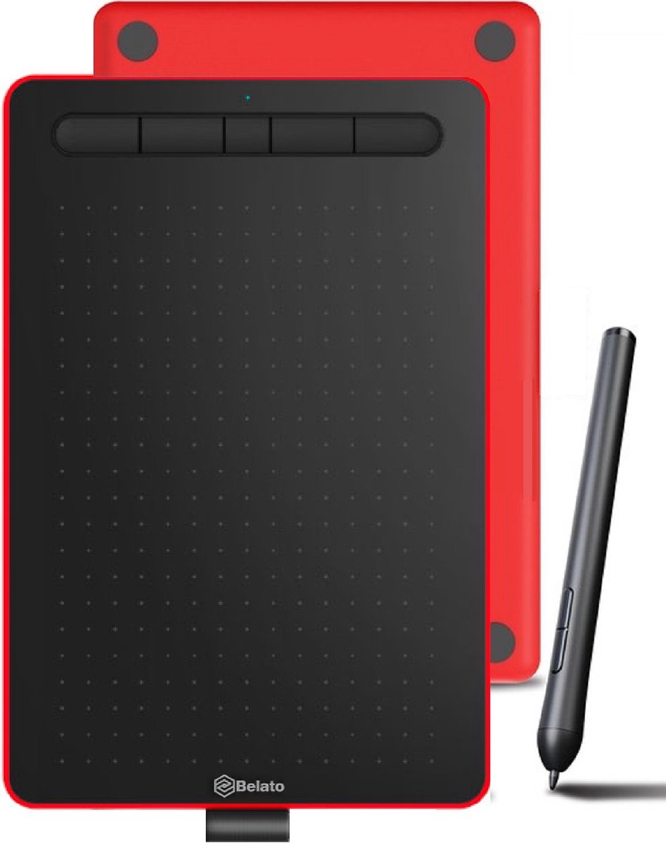Belato Tekentablet - Grafische tablet - 5080 LPI - Bluetooth & USB - Met gratis pen
