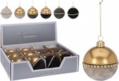 Oneiro's luxe kerstbal BORDO – ø8 cm - kerstbal - luxe verpakking – kerstcollectie – kerstdecoratie – kerstboomhanger – kerstversiering