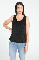 Cassis - Female - Top in voile  - Zwart