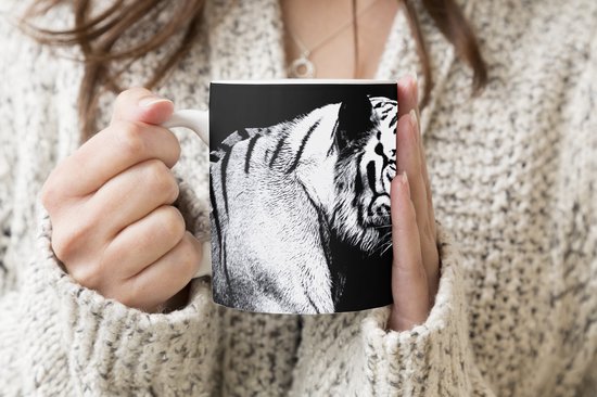 Mug - Tasse à Café - Tigre - Animaux Sauvages - Léger - Mugs - 350 ML - Tasse - Tasses à Café - Tasse à Thé - Décoration Sinterklaas - Cadeaux pour Enfants - Cadeaux Chaussures Sinterklaas