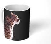 Mok - Koffiemok - Cheeta - Dieren - Licht - Mokken - 350 ML - Beker - Koffiemokken - Theemok