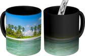 Magische Mok - Foto op Warmte Mok - Zee - Strand - Palmbomen - 350 ML