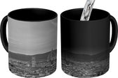 Magische Mok - Foto op Warmte Mok - Zonsondergang boven Florence - zwart wit - 350 ML