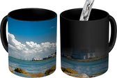 Magische Mok - Foto op Warmte Mok - Vuurtoren - Water - Nederland - 350 ML