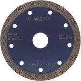 Maxifix Slijpschijf - Diamantschijf - Tegel - Droog en Nat 115 mm