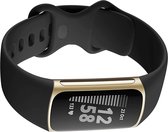 Zwart Bandje geschikt voor Fitbit Charge 5 - Siliconen Horlogebandje