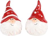 Peper en zout stel kerst kabouter kerstmannetjes