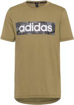 Adidas T-Shirt model Camo - Groen / Grijs - Maat M