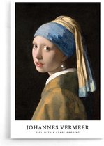 Walljar - Johannes Vermeer - Meisje Met De Parel - Muurdecoratie - Poster