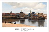 Walljar - Johannes Vermeer - Gezicht Op Delft - Muurdecoratie - Poster