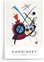 Walljar - Wassily Kandinsky - Violet - Muurdecoratie - Poster