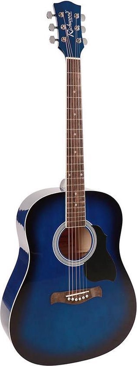 Richwood Artist Series Dreadnought - Gitaar - Akoestisch - RD-12-BUS - Zwart/blauw