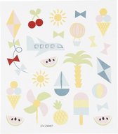 stickervel zomervakantie 16,5 x 15 cm 25 stuks