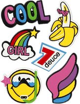 zachte stickers 'Cool Girl' 6 stuks