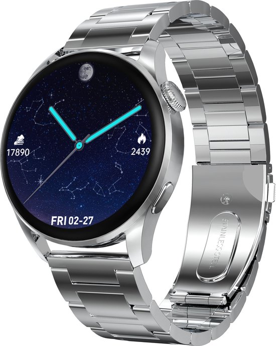 Belesy® NUMBER 3 - Smartwatch Heren – Smartwatch Dames - Horloge –  Stappenteller –... | bol.com
