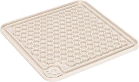Beeztees Puppy Lick Mat Diza - Jouet pour Chien - Caoutchouc - Grijs - 20x20 cm