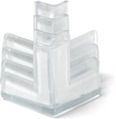 FSW-Products - 4 Stuks - Siliconen Tafel Hoekbeschermers Set - T-vorm - Transparant - Tafelhoek Bescherming - Beschermhoeken - Veiligheid - Zelfklevende tafelhoek beschermers - Tafelhoekbescherming - Bescherming Meubels  - Zelfklevend