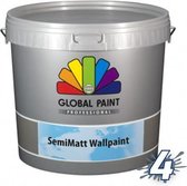 Global Paint SemiMatt Wallpaint 10 liter Wit