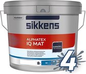 Sikkens Alphatex IQ Mat - Uitstekende beschermende matte buitenmuurverf - 10 L - RAL 1015 Licht Ivoor