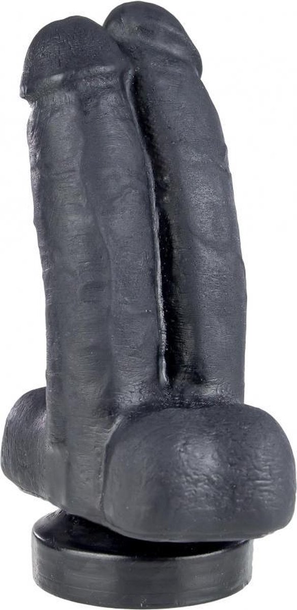 Goedkoopste Gangbangster - Tim & Rod - Dildo - 16 x 8 cm - PVC - Zwart