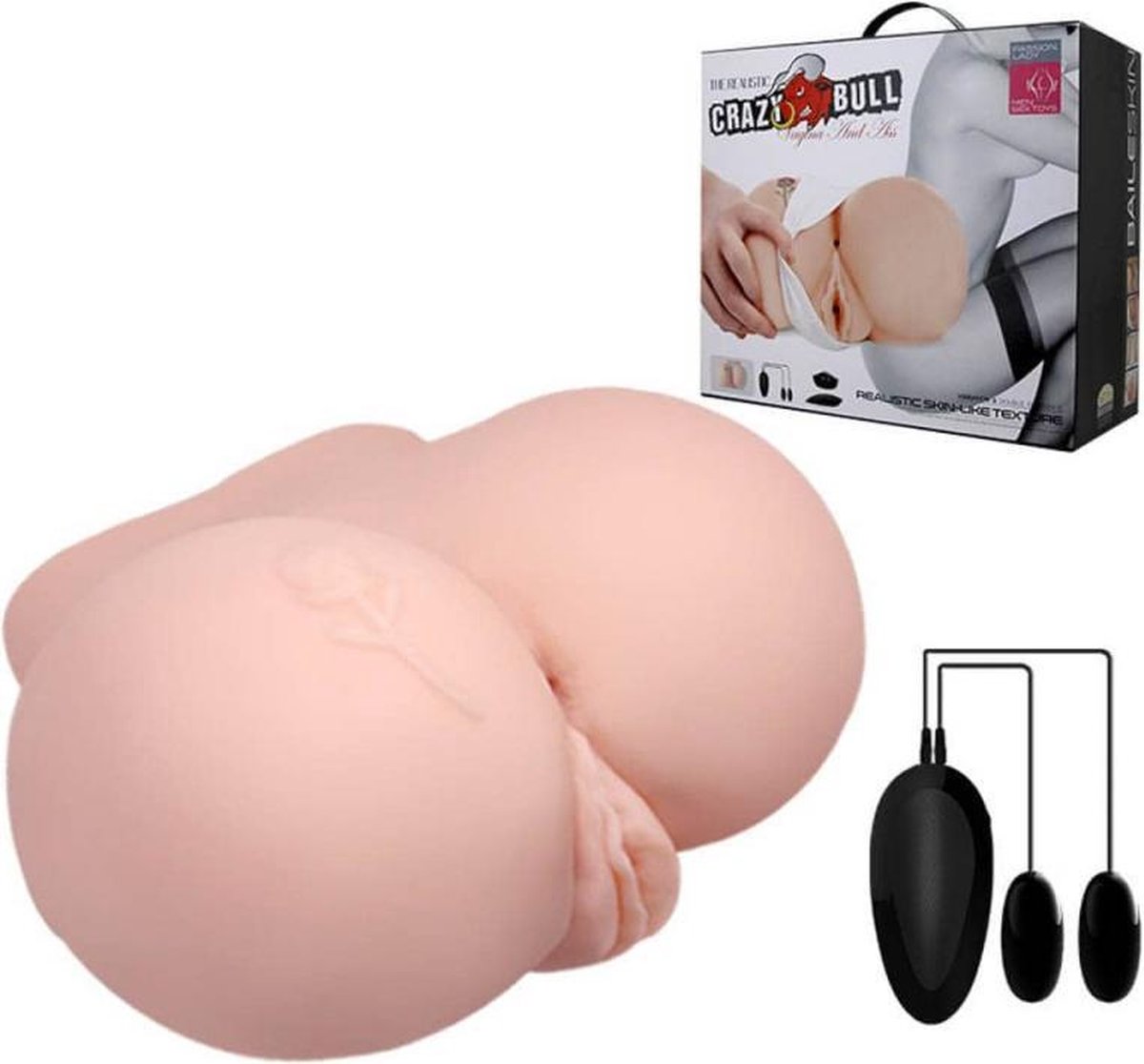 Goedkoopste CRAZY BULL | Crazy Bull - Realistic Anus And Vagina With Tatoo And Vibration