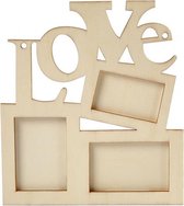 houten Love-fotolijst 20 x 16 cm blank per stuk