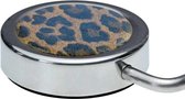 Tassenhanger  Tassenhaak ONI Nordic Leopard - Lambs Leather in mooi organza zakje