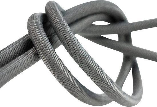 Afdekzeilwinkel - Elastisch koord 6mm grijs op rol - 25 meter — afbeelding 3