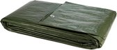 10x12m Groen PE Zeil / Bouwzeil (150gr) - incl. Zeilringen - Grondzeil / Tarpaulin / Tarp