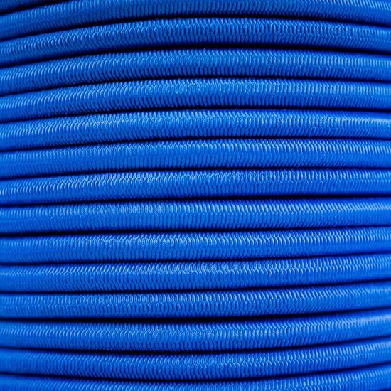 Afdekzeilwinkel - Elastisch koord 6mm blauw op rol - 100 meter — afbeelding 4