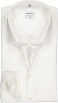 Seidensticker slim fit overhemd - off-white - Strijkvrij - Boordmaat: 44