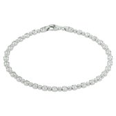 YO&NO - Bracelet - Argent - Bracelet tennis - Zircon transparent - 3mm - 18cm - Bijoux femme - Argent 925