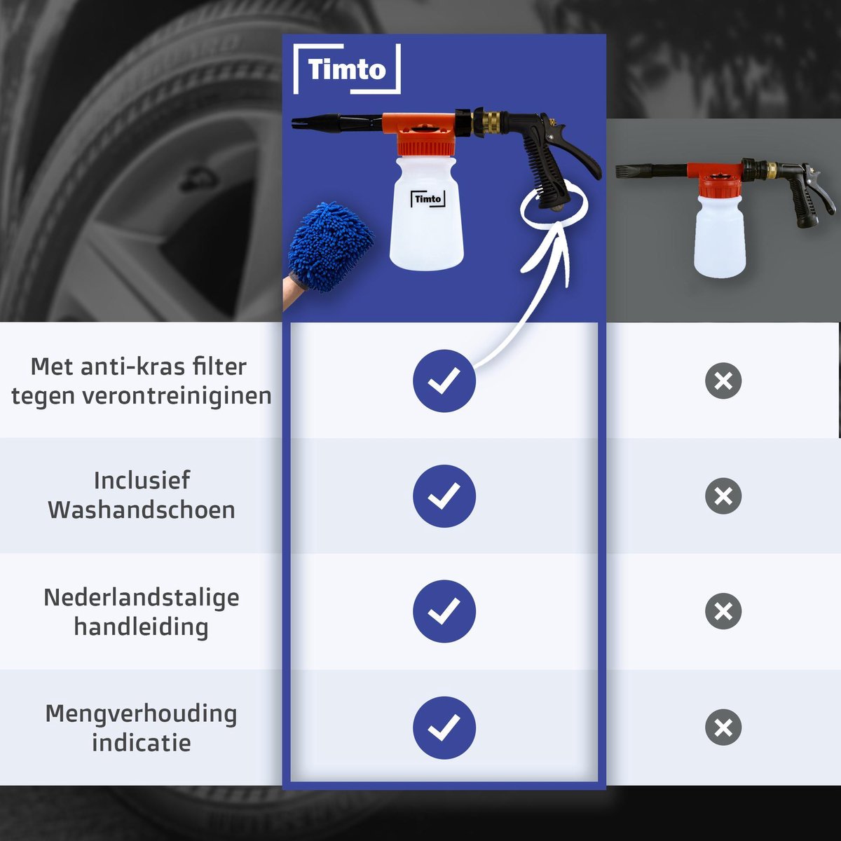 Schuim kanon, Schuim kanon pistool, tuinslang mondstuk sproeier, schuim waterpistool auto, sneeuw auto wasmachine water spuitpistool kit, 8 bewateringspatronen auto's wassen, huisdieren douche