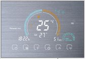 Thermostat intelligent TechU™ avec Wifi – S10B – Argent – Contrôle avec App, Google Assistant & Alexa – Chauffage Electric