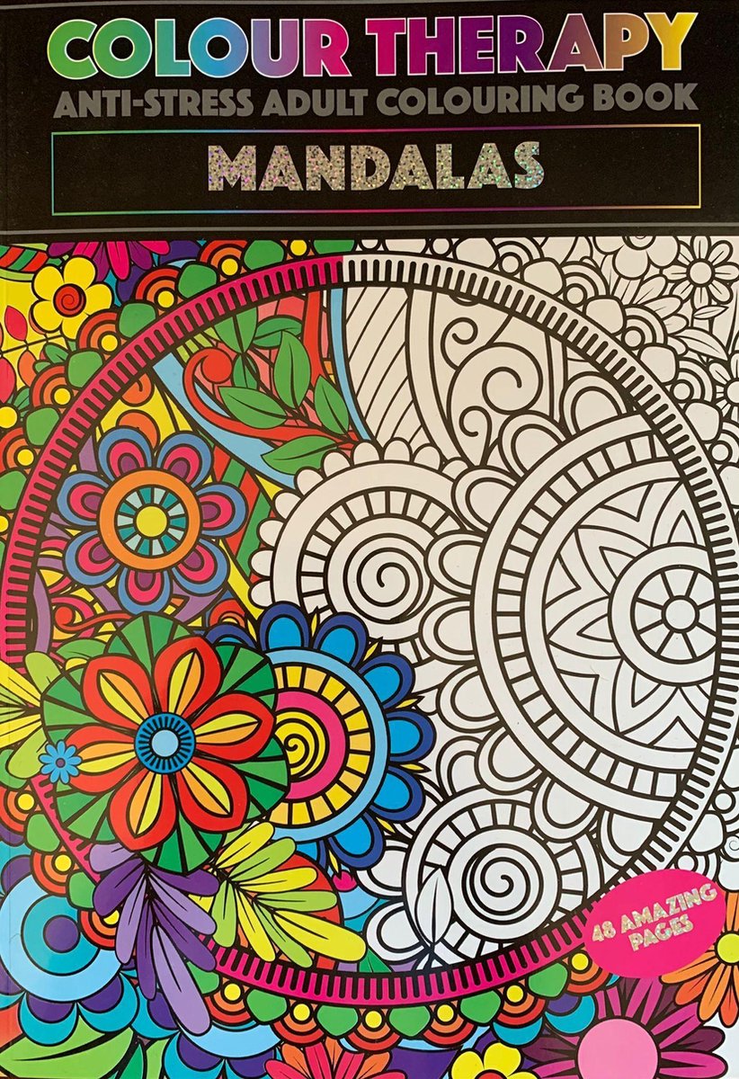 Kleurboek ''Mandala'' - Kleurboek voor volwassen - Colour therapy - A4 Kleurboek voor volwassen - Tekenen - Stiften - Kleurboek voor volwassenen - Anti-stress kleurboek
