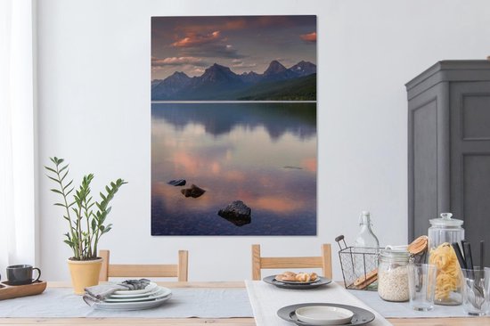 Glacier National Park Canvas 80x120 cm - Tirage photo sur toile (Décoration murale salon / chambre)