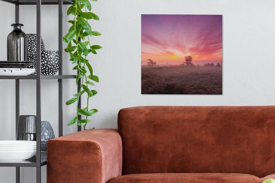 Peinture sur toile Pays- Nederland - Veluwe - Ciel - 50x50 cm - Décoration murale