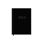 Hobbit agenda pocket A6 2022 - A6 klein formaat weekagenda - harde kaft - 1 week op 2 pagina's - type D1 - zwart