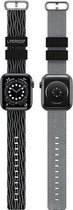 LifeProof Geschikt voor Apple Watch Bandje Nylon Zwart - Maat: 42 - 44 - 45mm