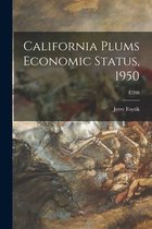 California Plums Economic Status, 1950; C398