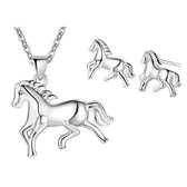 Sieradenset Paard - 925 Sterling - Zilverkleurig