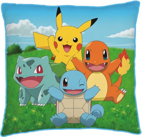Oreiller Pokémon Pikachu - 40 x 40 cm - Polyester | bol