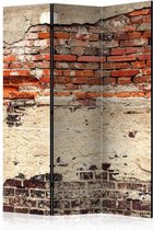 Vouwscherm - Stads muur 135x172cm , gemonteerd geleverd (kamerscherm) dubbelzijdig geprint